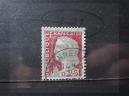 VEND BEAU TIMBRE DE FRANCE N° 1263 , OBLITERATION " VANNES " !!! - 1960 Marianne (Decaris)