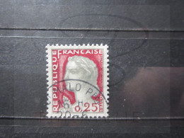 VEND BEAU TIMBRE DE FRANCE N° 1263 , OBLITERATION " ST-MALO " !!! (c) - 1960 Marianne (Decaris)