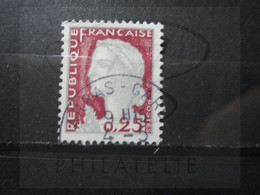 VEND BEAU TIMBRE DE FRANCE N° 1263 , OBLITERATION " ARRAS-GARE " !!! - 1960 Marianne Of Decaris