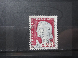 VEND BEAU TIMBRE DE FRANCE N° 1263 , OBLITERATION " CABOURG " !!! - 1960 Marianne Of Decaris