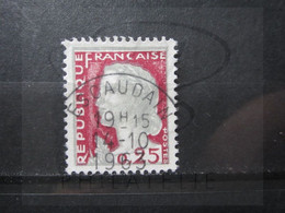 VEND BEAU TIMBRE DE FRANCE N° 1263 , OBLITERATION " ESCAUDAIN " !!! - 1960 Marianne (Decaris)