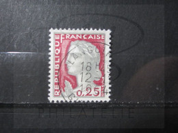 VEND BEAU TIMBRE DE FRANCE N° 1263 , OBLITERATION " LANGOIRAN " !!! (b) - 1960 Marianne Of Decaris