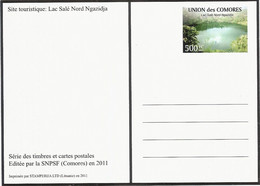 Entier / Stationery / PSC - PAP Comores : Carte Postale ACEP N°10 Lac Salé Nord Ngazidja - Comores (1975-...)