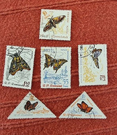 ROUMANIE Papillons, Butterflies, Mariposas. Yvert PA 120/25 Used, Oblitéré - Schmetterlinge