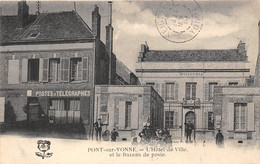 89-PONT-SUR-YONNE- L'HÔTEL DE VILLE ET LE BUREAU DE POSTE - Pont Sur Yonne