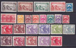 TUNISIE - 1944 - ANNEE COMPLETE - YVERT N° 245/268 * MH - COTE = 20.75 EUR. - Nuovi