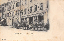 89-AUXERRE- CAFE LEON ET HÔTEL DE LA FONTAINE - Auxerre