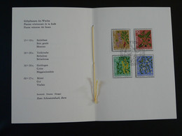 Encart PTT Folder Plantes Toxiques Série Pro Juventute Suisse Switzerland 1974 - Piante Velenose