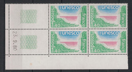 France - 1980 - Service N°Yv. 61 - Bloc De 4 Coin Daté - Neuf Luxe ** / MNH / Postfrisch - Officials