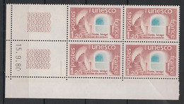 France - 1980 - Service N°Yv. 61 - Bloc De 4 Coin Daté - Neuf Luxe ** / MNH / Postfrisch - Service