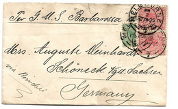 Vic177 / AUSTRAIEN -VICTORIA - Melbourne 1905 Nach Schöneck, Sachsen - Briefe U. Dokumente