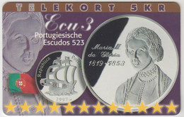 DENMARK - Ecu Portugal, Tdc Private 5 Dkr, 05/98, Tirage 800, Mint - Dänemark