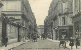 PARIS -  Rue  De Washington. (carte Vendue En L'état). - Arrondissement: 08