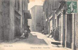 CPA 04 GREOUX GRAND RUE (cliché Rare - Gréoux-les-Bains