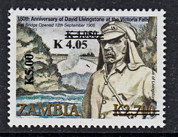 Zm9991 ZAMBIA 2013 Or 2014 , Surchrge K5.00 On K4.05 On K4,050 On K2,700 Livingstone,  MNH - Zambia (1965-...)