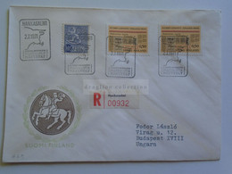 D179708   Suomi Finland Registered Cover - Cancel HANKASALMI  1971    Sent To Hungary - Lettres & Documents