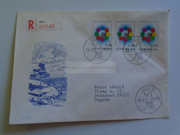 D179713     Suomi Finland Registered Cover - Cancel  OULU   OPI'73  1973    Sent To Hungary - Brieven En Documenten