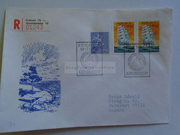 D179716    Suomi Finland Registered Cover - Cancel  KOKKOLA Gamlakarleby 1973   Sent To Hungary - Lettres & Documents