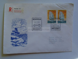 D179722   Suomi Finland Registered Cover - Cancel KOUVOLA  1972  Sent To Hungary - Brieven En Documenten