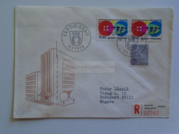 D179733 Suomi Finland Registered Cover - Cancel  Espoo -Esbo  1972    Sent To Hungary - Covers & Documents