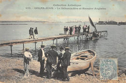 CPA 06 GOLFE JUAN LE DEBARCADERE ET ESCADRE ANGLAISE - Other & Unclassified