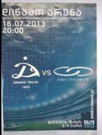 Football Program UEFA Champions League 2013-14 FC Dinamo Tbilisi Georgia - EB/Streymur Eidi Faroe Islands - Bücher