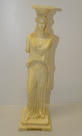 STATUE COLONNE STATUE CARIATIDE KAPYATIE RESINE SOUVENIR GRECE DEESSE GRECQUE PIERIA GREECE COLLECTION DECO VITRINE - Other & Unclassified