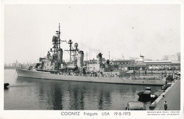 CPSM Photographique - COONTZ Frégate USA - 19/8/1973 - Warships
