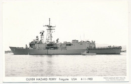 CPSM Photographique - OLIVER HAZARD PERRY - Frégate - USA - 4/11/1980 - Warships