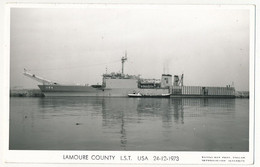 CPSM Photographique - LAMOURE COUNTY L.S.T. - USA - 24/12/1973 - Oorlog