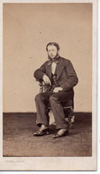 Photo Pierre Petit CDV Tirage Albuminé Portrait D'homme. - Personnes Anonymes