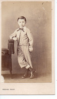 Photo Pesme CDV Tirage Albuminé Portrait D'enfant. - Anonymous Persons