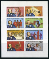 Equatorial Guinea - MNH, Sir Rowland Hill | Imperforate Kleinbogen | Mailboxes, Postal Services, Postmasters,1979 - Rowland Hill