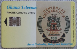 TELECARTE PHONECARD - GHANA TELECOM "CENTENARY CELEBRATION AMA"  50 Unités - 01/98 - EC - Ghana