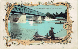 91 Juvisy Draveil Le Pont Sur La Seine N° 6 Barque Pecheur  Couleur - Juvisy-sur-Orge