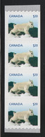 CANADA 2014 Definitives / Young Wildlife / Mountain Goat S/ADH: Strip Of 4 Stamps UM/MNH - Rollen