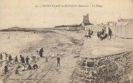 / CPA FRANCE 50 "Saint Vaast La Hougue, La Plage" - Saint Vaast La Hougue