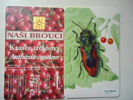 CZECH    USED CARDS FLOWERS  INSECTS - Non Classificati