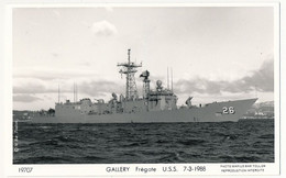 CPSM Photographique - GALLERY - Frégate - U.S.S. - 7/3/1988 - Oorlog