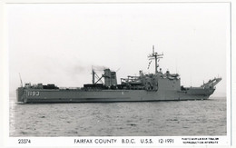 CPSM Photographique - FAIRFAX COUNTY - B.D.C.- U.S.S. - 12/1991 - Warships