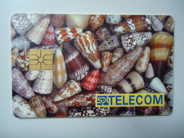 CZECH REPUBLIC USED PHONECARDS FISH FOSSILS  SHELLS - Peces