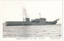 CPSM Photographique - HARLAN COUNTY - L.S.T. - USA - 14/2/1977 - Warships