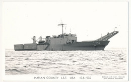 CPSM Photographique - HARLAN COUNTY - L.S.T. - USA - 10/5/1975 - Warships