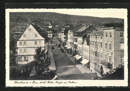 AK Bleicherode A. Harz, Strasse Mit Geschäften Und Rathaus - Bleicherode