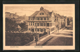 AK Colditz / Sa., Bahnhofstrasse Mit Passanten - Colditz