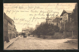 AK Colditz I. Sa., Dresdner Strasse Mit Villa Carola - Colditz