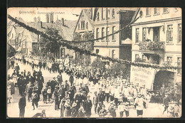 AK Gütersloh, Gymnasial Turnfahrt, Strassenumzug - Guetersloh