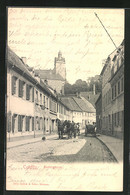 AK Colditz, Pferdegespann In Der Strasse Badergasse - Colditz