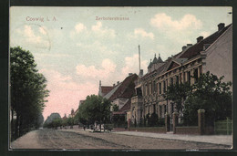 AK Coswig I. A., Zerbsterstrasse Mit Gasthof Zum Adler - Zerbst