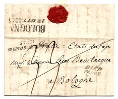 A-V103 / ÖSTERREICH - Ried, Vor 1816 Zu Bayern Gehörig (Innviertel) 1844 Nach Bologna - ...-1850 Prephilately